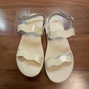 Ancient Greek Sandals Cream Wave Sandals